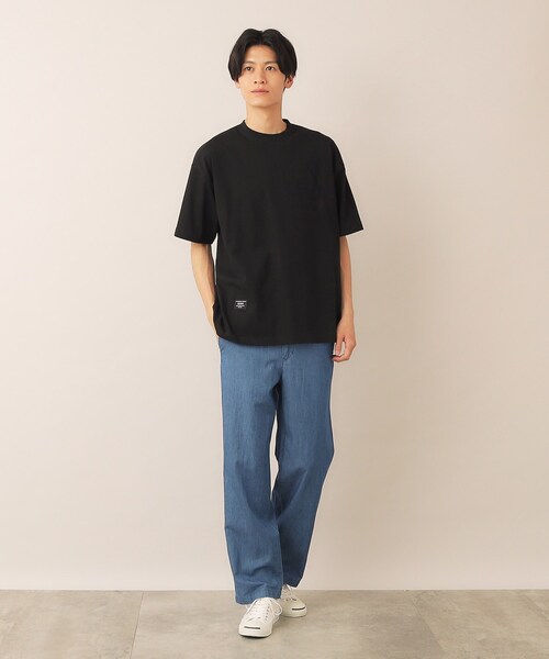 Dessin（デッサン）の「綿麻デニムドロストパンツ（デニムパンツ・メンズ・ネイビー/ブルー・03/02）」の8枚目の写真