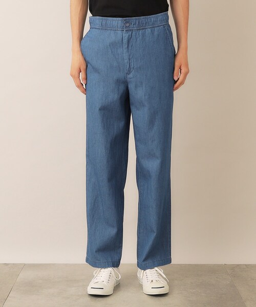 Dessin（デッサン）の「綿麻デニムドロストパンツ（デニムパンツ・メンズ・ネイビー/ブルー・03/02）」の11枚目の写真