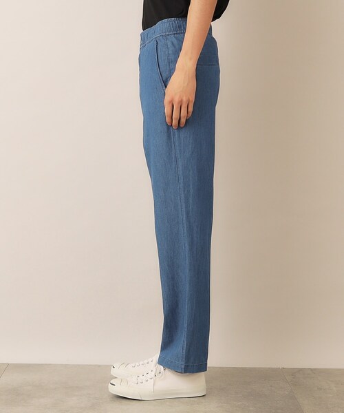 Dessin（デッサン）の「綿麻デニムドロストパンツ（デニムパンツ・メンズ・ネイビー/ブルー・03/02）」の12枚目の写真