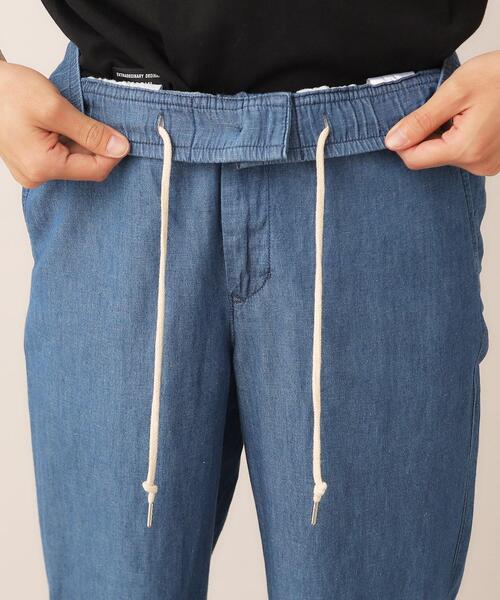 Dessin（デッサン）の「綿麻デニムドロストパンツ（デニムパンツ・メンズ・ネイビー/ブルー・03/02）」の18枚目の写真