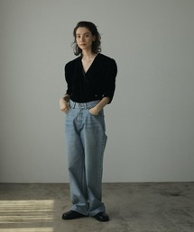 anuke（アンヌーク）の「Gather Velour Blouse（シャツ/ブラウス