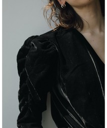 anuke（アンヌーク）の「Gather Velour Blouse（シャツ/ブラウス
