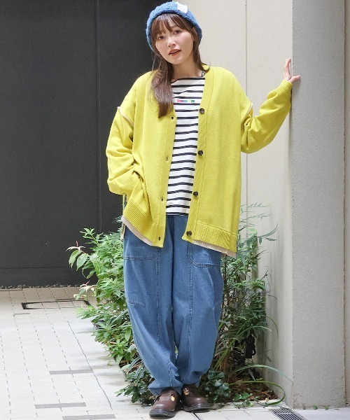 チチカカ（チチカカ）の「ウォッシャブルチロリーニットカーディガン（カーディガン/ボレロ・レディース・イエロー/レッド/グレー/ブラック・FREE）」の5枚目の写真