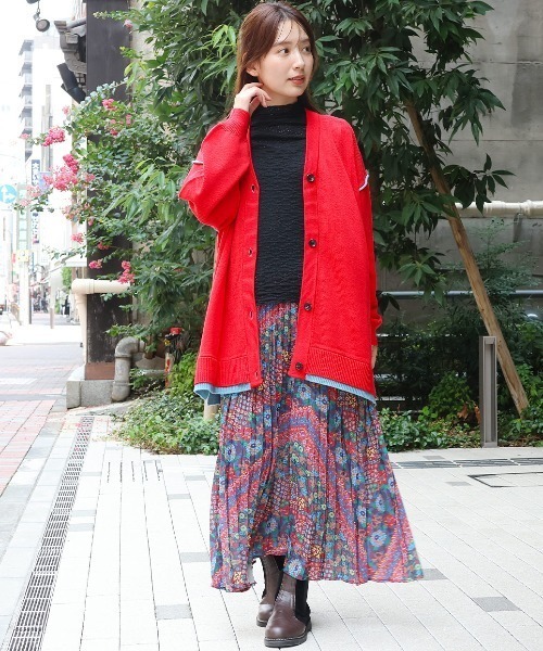 チチカカ（チチカカ）の「ウォッシャブルチロリーニットカーディガン（カーディガン/ボレロ・レディース・イエロー/レッド/グレー/ブラック・FREE）」の7枚目の写真