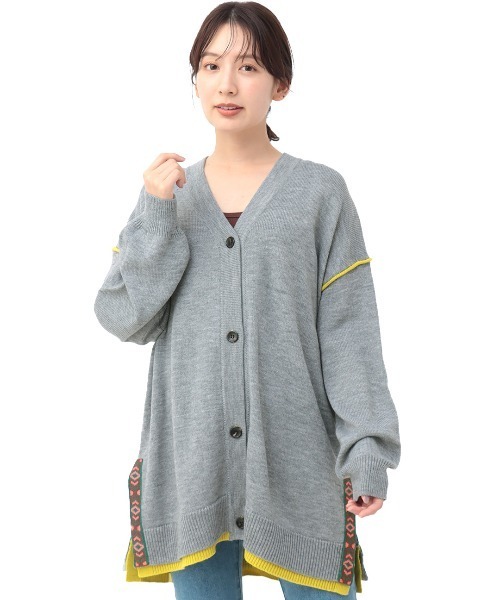 チチカカ（チチカカ）の「ウォッシャブルチロリーニットカーディガン（カーディガン/ボレロ・レディース・イエロー/レッド/グレー/ブラック・FREE）」の10枚目の写真