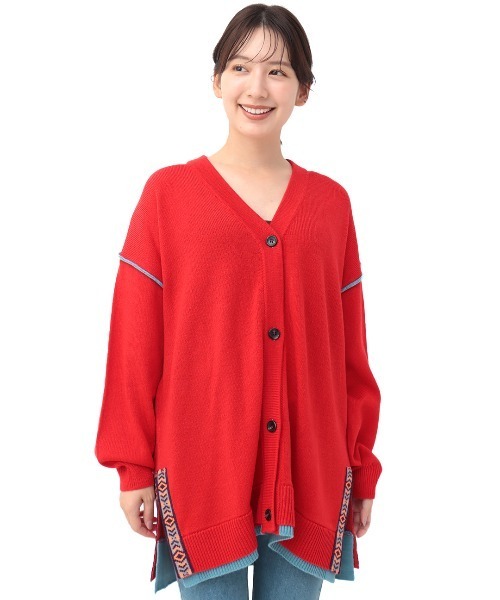 チチカカ（チチカカ）の「ウォッシャブルチロリーニットカーディガン（カーディガン/ボレロ・レディース・イエロー/レッド/グレー/ブラック・FREE）」の12枚目の写真