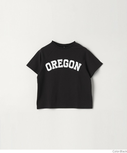 coca(coca)(コカ)の「【WEB限定セール】キッズ ラグランロゴプリントTシャツ(Tシャツ/カットソー・キッズ・ライトグレー/ブラック・120/130/140/150)」の8枚目の写真