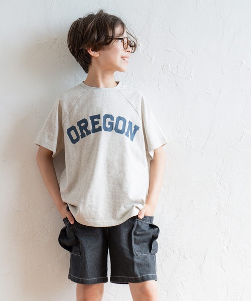 coca(coca)(コカ)の「【WEB限定セール】キッズ ラグランロゴプリントTシャツ(Tシャツ/カットソー・キッズ・ライトグレー/ブラック・120/130/140/150)」の11枚目の写真