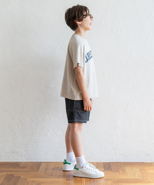 coca(coca)(コカ)の「【WEB限定セール】キッズ ラグランロゴプリントTシャツ(Tシャツ/カットソー・キッズ・ライトグレー/ブラック・120/130/140/150)」の10枚目の写真