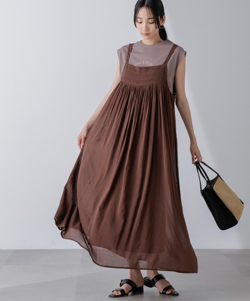フロントピンタックキャミソールワンピース（ワンピース）｜nano･universe（ナノユニバース）