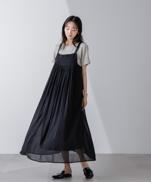 フロントピンタックキャミソールワンピース（ワンピース）｜nano･universe（ナノユニバース）