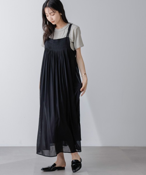 フロントピンタックキャミソールワンピース（ワンピース）｜nano･universe（ナノユニバース）