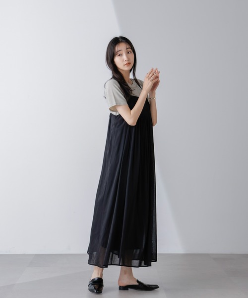 フロントピンタックキャミソールワンピース（ワンピース）｜nano･universe（ナノユニバース）