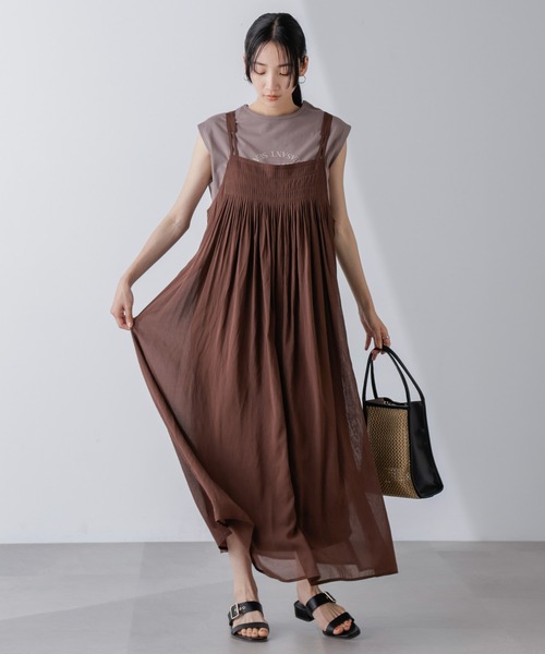 フロントピンタックキャミソールワンピース（ワンピース）｜nano･universe（ナノユニバース）