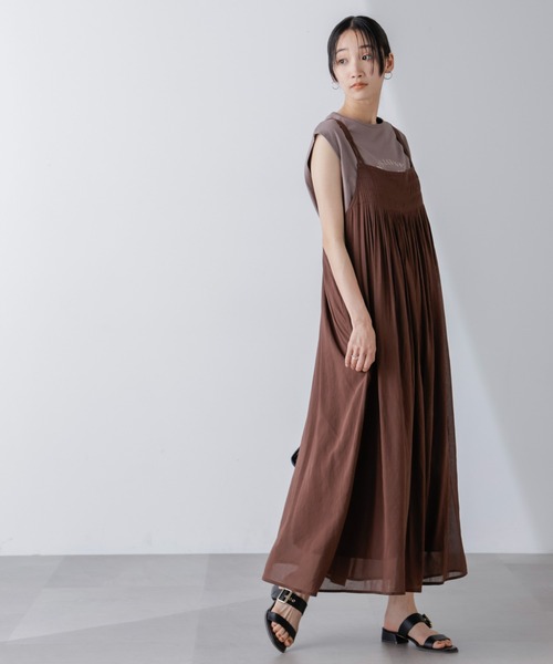 フロントピンタックキャミソールワンピース（ワンピース）｜nano･universe（ナノユニバース）