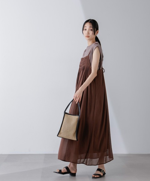 フロントピンタックキャミソールワンピース（ワンピース）｜nano･universe（ナノユニバース）