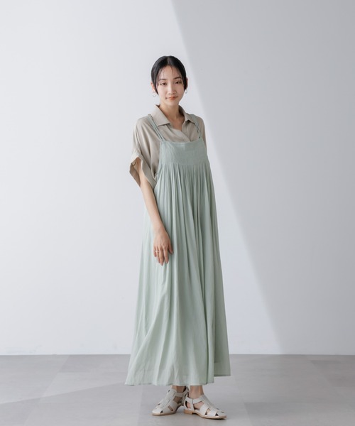 フロントピンタックキャミソールワンピース（ワンピース）｜nano･universe（ナノユニバース）
