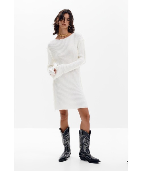 Desigual（デシグアル）の「VESTCHANGE ワンピースロングスリーブ（ワンピース・レディース・ホワイト・S/M/L/XL/XS）」の7枚目の写真