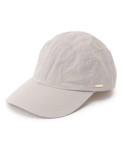 grove（グローブ）の「◆ナイロンメタルプレートキャップ（キャップ・レディース・ライトベージュ/ブラック/ライトグレー・00）」の3枚目の写真