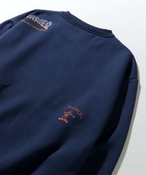 THRASHER(スラッシャー)の「【THRASHER/スラッシャー】裏起毛 総柄プリント&刺繍ロゴ クルーネック スウェット トレーナー(スウェット・メンズ・ネイビー/アッシュグレー/ホワイト/ブラック/グリーン・L/XL/M)」の18枚目の写真