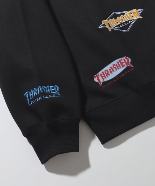 THRASHER(スラッシャー)の「【THRASHER/スラッシャー】裏起毛 総柄プリント&刺繍ロゴ クルーネック スウェット トレーナー(スウェット・メンズ・ネイビー/アッシュグレー/ホワイト/ブラック/グリーン・L/XL/M)」の22枚目の写真
