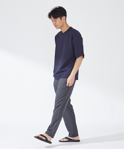 《追加》【機能性素材:COOLFIBER】イージーパンツ（スラックス）｜B.C STOCK（ベーセーストック）
