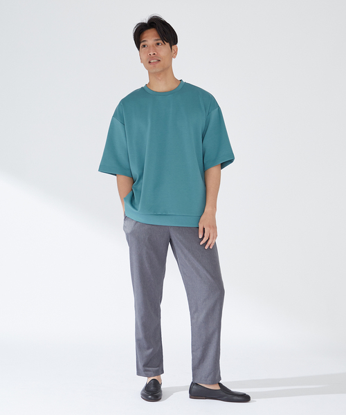 《追加》【機能性素材:COOLFIBER】イージーパンツ（スラックス）｜B.C STOCK（ベーセーストック）