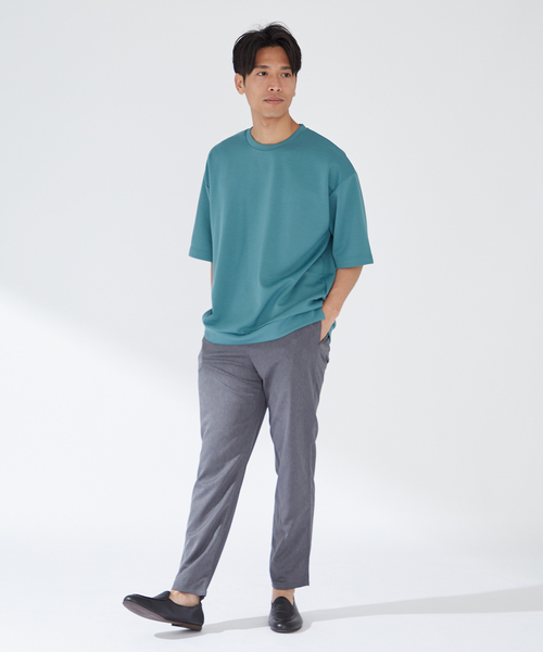 《追加》【機能性素材:COOLFIBER】イージーパンツ（スラックス）｜B.C STOCK（ベーセーストック）