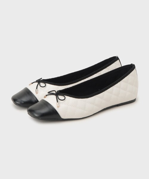 OPAQUE.CLIP(オペークドットクリップ)の「◆【定番】名品フラットバレエシューズ(パンプス・レディース・ライトベージュ/ブラック/ブラック系5/ホワイト系7/シルバー系5/ボルドー・35/30/25/50/45/40)」の2枚目の写真