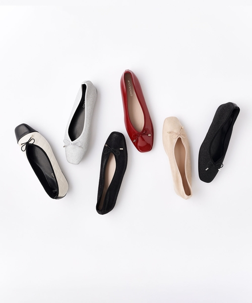 OPAQUE.CLIP(オペークドットクリップ)の「◆【定番】名品フラットバレエシューズ(パンプス・レディース・ライトベージュ/ブラック/ブラック系5/ホワイト系7/シルバー系5/ボルドー・35/30/25/50/45/40)」の18枚目の写真