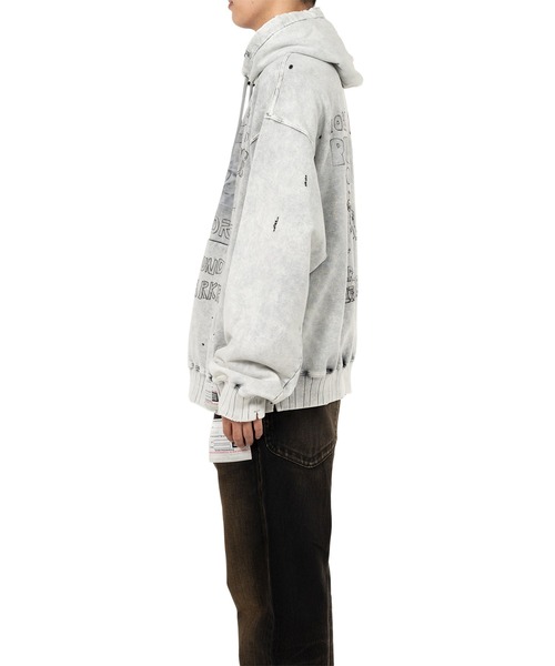 【新品未使用】メゾンミハラヤスヒロ　Distressed Hoodie Maison MIHARA YASUHIRO（メゾンミハラヤスヒロ）の「Distressed