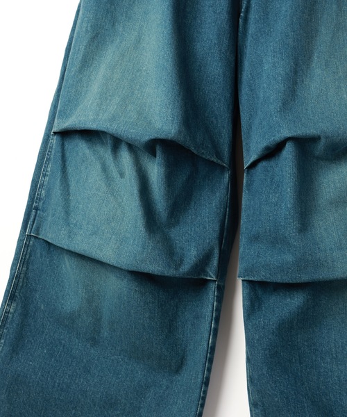 Jieda(ジエダ)の「PARACHUTE DENIM PANTS(デニムパンツ・メンズ・ブラック/インディゴブルー・1/2)」の18枚目の写真