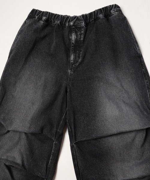 Jieda(ジエダ)の「PARACHUTE DENIM PANTS(デニムパンツ・メンズ・ブラック/インディゴブルー・1/2)」の13枚目の写真