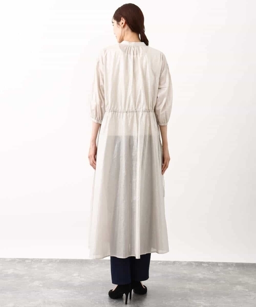 MK MICHEL KLEIN(エムケーミッシェルクラン)の「箔加工シャツワンピース(ワンピース・レディース・レッド/ブラウン/ベージュ・38)」の22枚目の写真