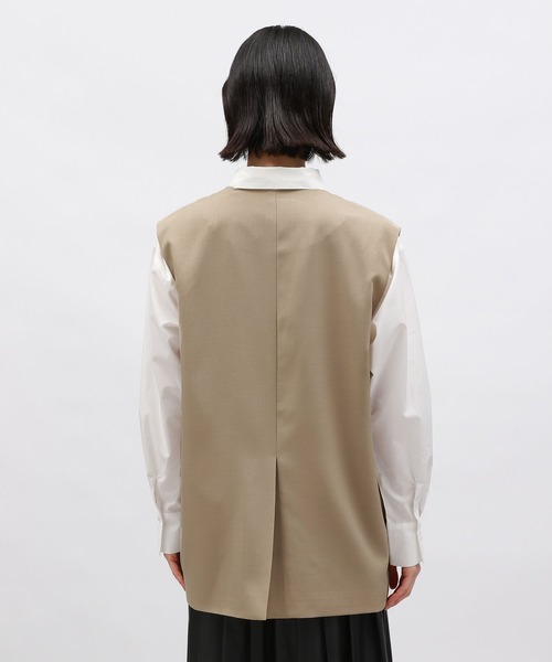 LAKOLE(ラコレ)の「ノーカラーベスト / 142604(ベスト・レディース・ベージュ/グレー・FREE)」の16枚目の写真