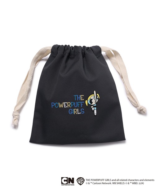 JUNRED（ジュンレッド）の「【 THE POWERPUFF GIRLS / パワーパフ ガールズ コラボ 】巾着ポーチ（ポーチ・メンズ・ブラック系その他/ブラック系その他2/ブラック系その他3・FREE）」の3枚目の写真