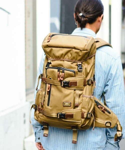 AS2OV(アッソブ)の「【AS2OV/アッソブ】 CORDURA DOBBY 305D BACK PACK / バックパック リュック(バックパック/リュック・メンズ・ブラック/カーキ・FREE)」の5枚目の写真
