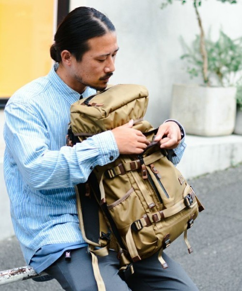 AS2OV(アッソブ)の「【AS2OV/アッソブ】 CORDURA DOBBY 305D BACK PACK / バックパック リュック(バックパック/リュック・メンズ・ブラック/カーキ・FREE)」の4枚目の写真