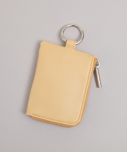 Rename(リネーム)の「Rename マルチコンパクト ポーチ キーケース チャーム コインケース カラビナ付き(コインケース・レディース・ミント/ブラック/グレイッシュベージュ/ライトブルー/ペールイエロー・FREE)」の5枚目の写真