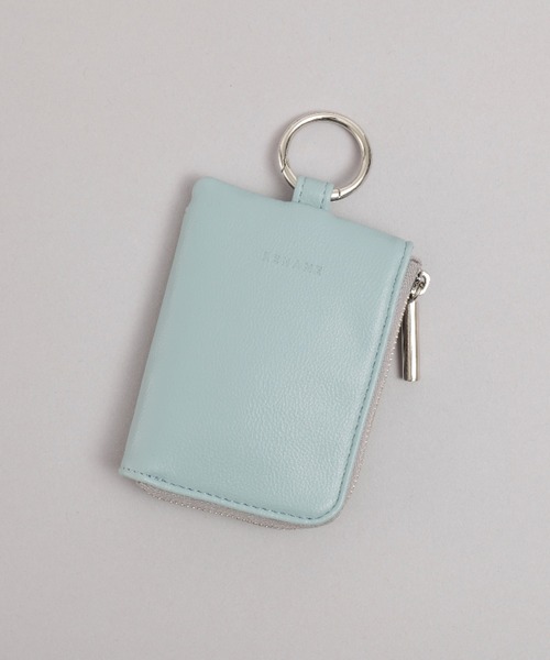 Rename(リネーム)の「Rename マルチコンパクト ポーチ キーケース チャーム コインケース カラビナ付き(コインケース・レディース・ミント/ブラック/グレイッシュベージュ/ライトブルー/ペールイエロー・FREE)」の1枚目の写真