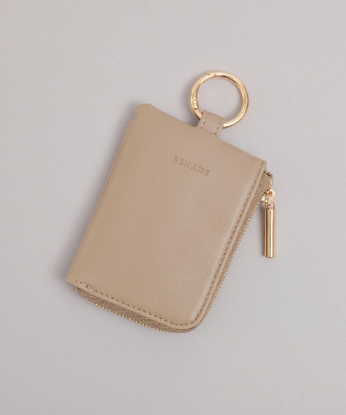 Rename(リネーム)の「Rename マルチコンパクト ポーチ キーケース チャーム コインケース カラビナ付き(コインケース・レディース・ミント/ブラック/グレイッシュベージュ/ライトブルー/ペールイエロー・FREE)」の7枚目の写真