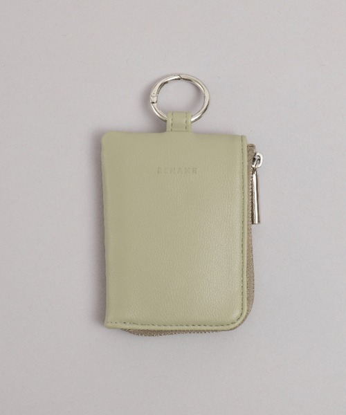 Rename(リネーム)の「Rename マルチコンパクト ポーチ キーケース チャーム コインケース カラビナ付き(コインケース・レディース・ミント/ブラック/グレイッシュベージュ/ライトブルー/ペールイエロー・FREE)」の8枚目の写真