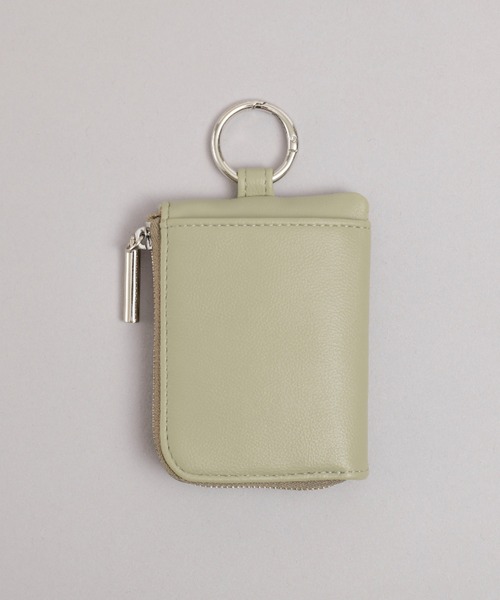 Rename(リネーム)の「Rename マルチコンパクト ポーチ キーケース チャーム コインケース カラビナ付き(コインケース・レディース・ミント/ブラック/グレイッシュベージュ/ライトブルー/ペールイエロー・FREE)」の9枚目の写真