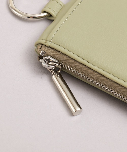 Rename(リネーム)の「Rename マルチコンパクト ポーチ キーケース チャーム コインケース カラビナ付き(コインケース・レディース・ミント/ブラック/グレイッシュベージュ/ライトブルー/ペールイエロー・FREE)」の15枚目の写真