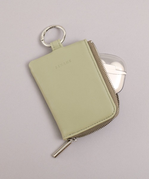 Rename(リネーム)の「Rename マルチコンパクト ポーチ キーケース チャーム コインケース カラビナ付き(コインケース・レディース・ミント/ブラック/グレイッシュベージュ/ライトブルー/ペールイエロー・FREE)」の17枚目の写真