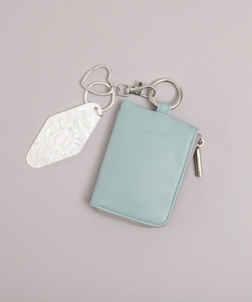 Rename(リネーム)の「Rename マルチコンパクト ポーチ キーケース チャーム コインケース カラビナ付き(コインケース・レディース・ミント/ブラック/グレイッシュベージュ/ライトブルー/ペールイエロー・FREE)」の19枚目の写真
