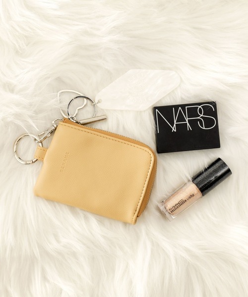 Rename(リネーム)の「Rename マルチコンパクト ポーチ キーケース チャーム コインケース カラビナ付き(コインケース・レディース・ミント/ブラック/グレイッシュベージュ/ライトブルー/ペールイエロー・FREE)」の22枚目の写真