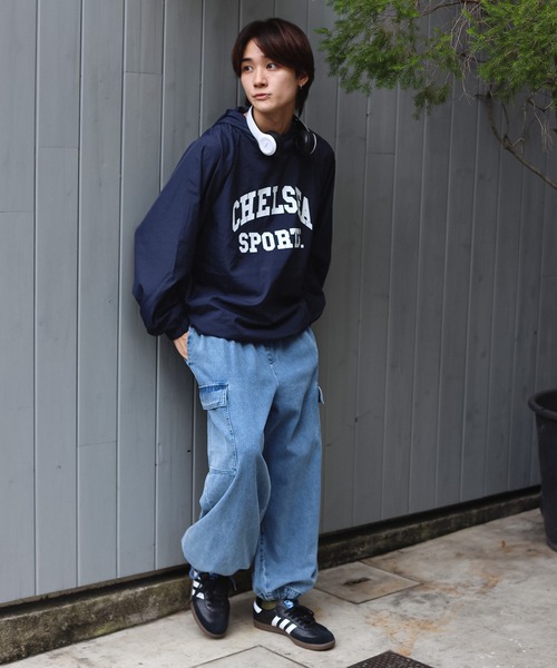 SPINNS(スピンズ)の「ノームコア/フード付きナイロントップスChelsea(スウェット・メンズ・ホワイト系その他/ベージュ系その他/ネイビー/グリーン系その他/ブラック・ONESIZE)」の22枚目の写真