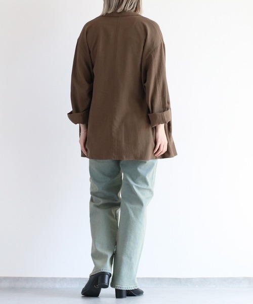 【セール】〈セットアップ対応〉ハイウエスト レギュラーストレートデニムパンツ（デニムパンツ）｜cepo（セポ）