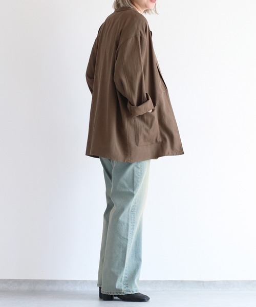 【セール】〈セットアップ対応〉ハイウエスト レギュラーストレートデニムパンツ（デニムパンツ）｜cepo（セポ）